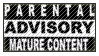 parental advisory, mature content